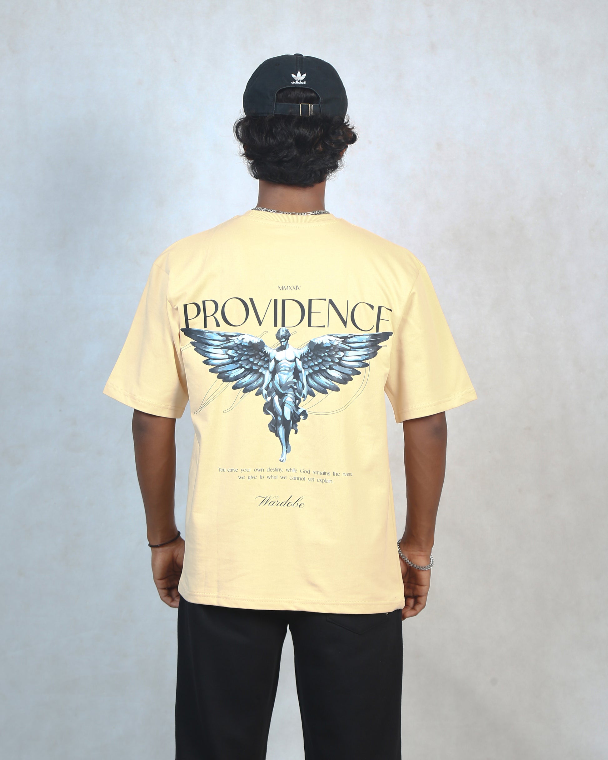 BEIGE PRINTED T-SHIRT