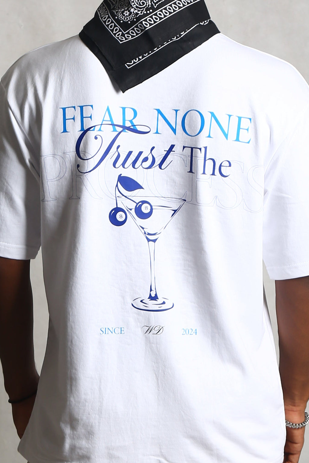 WHITE PRINTED T-SHIRT