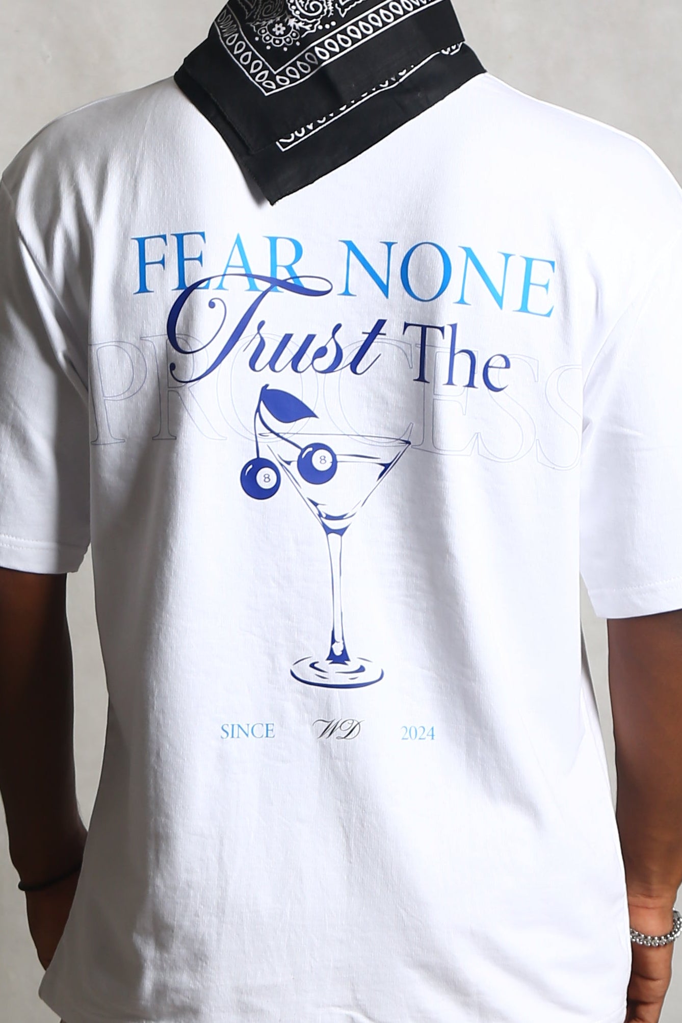 WHITE PRINTED T-SHIRT