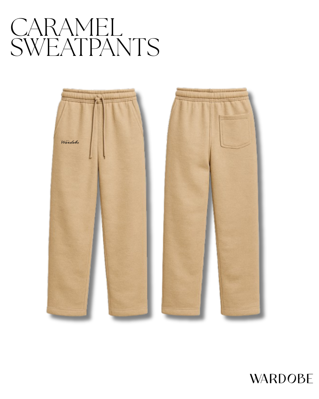 BLACK & CARAMEL SWEATPANTS