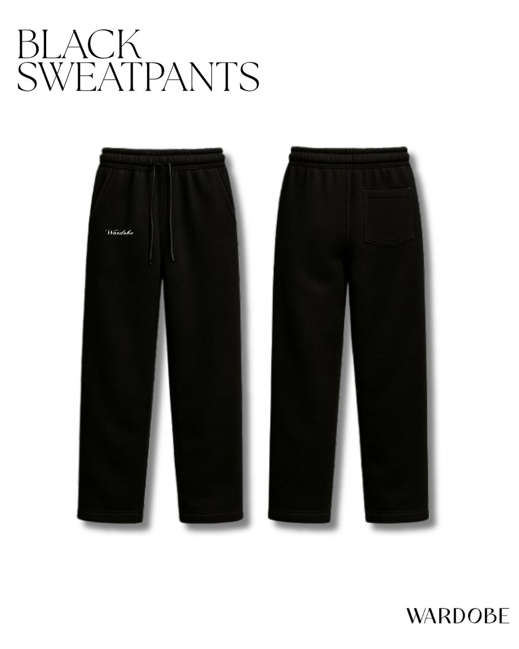 BLACK & CARAMEL SWEATPANTS