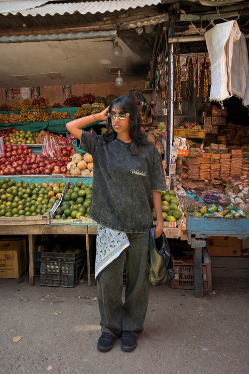 ACID WASH BOXY-FIT T-SHIRT (UNISEX)