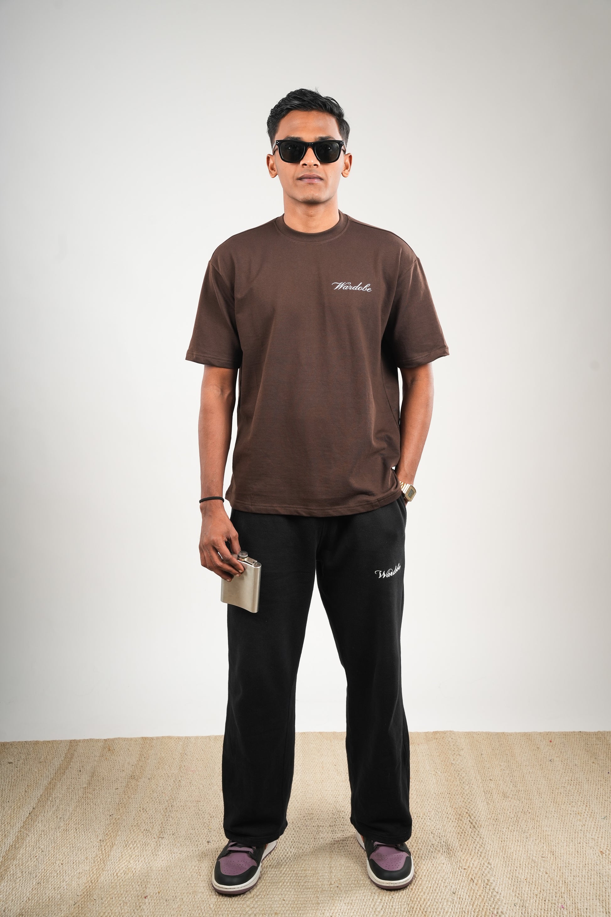 BROWN CIGARETTES OVERSIZED T-SHIRT (UNISEX)