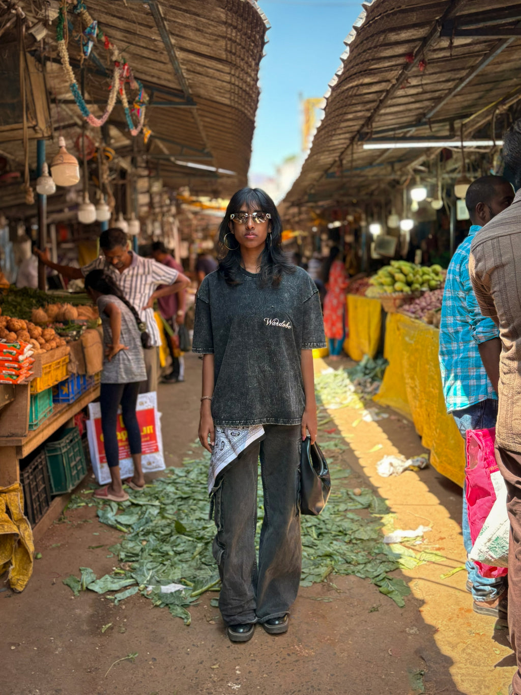 ACID WASH BOXY-FIT T-SHIRT (UNISEX)