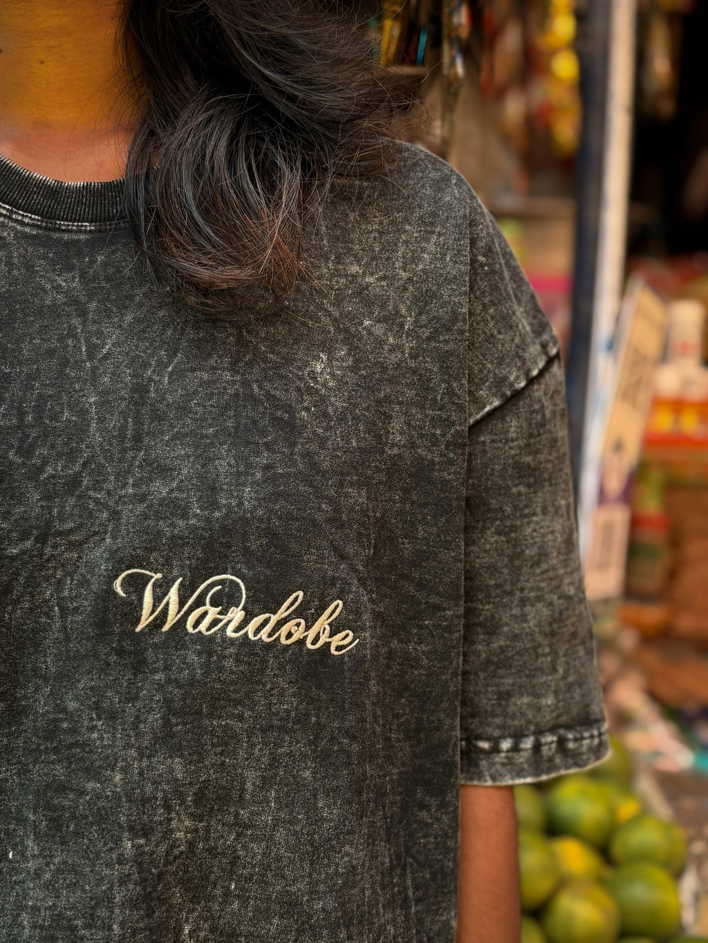 ACID WASH BOXY-FIT T-SHIRT (UNISEX)