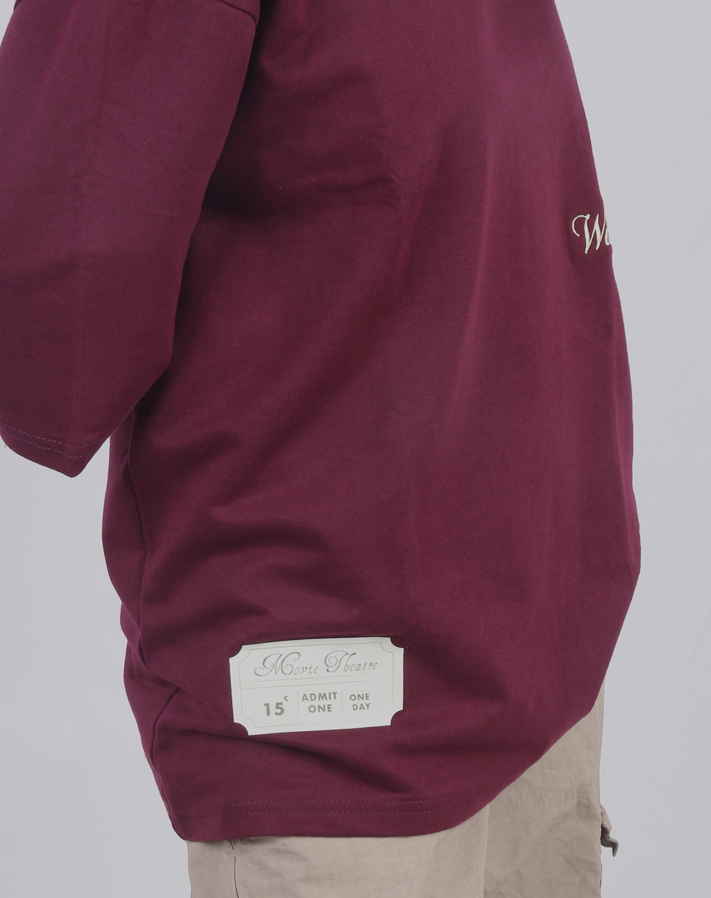 WINE PRINTED OVERSIZED T-SHIRT (UNISEX)