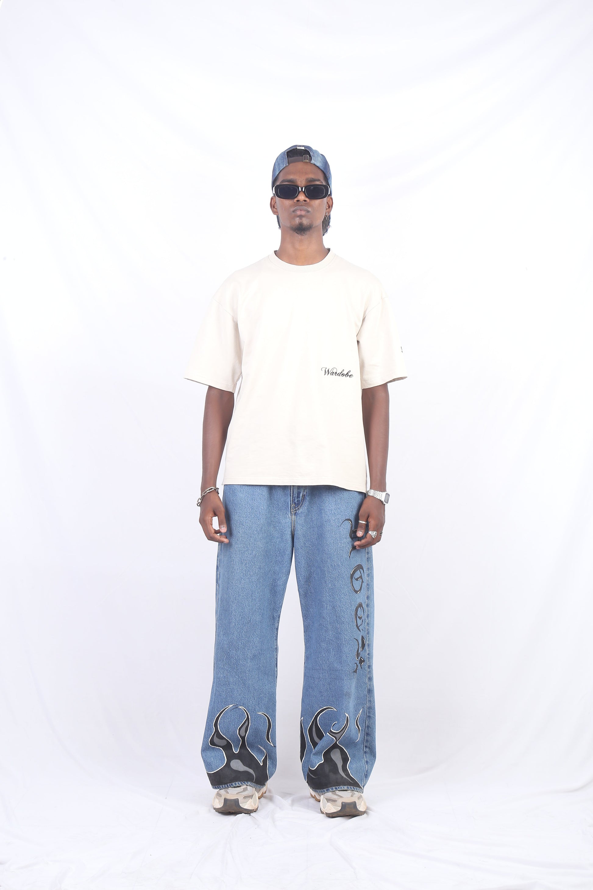 OVERSIZED CREAM PUFF PRINT T-SHIRT (UNISEX)