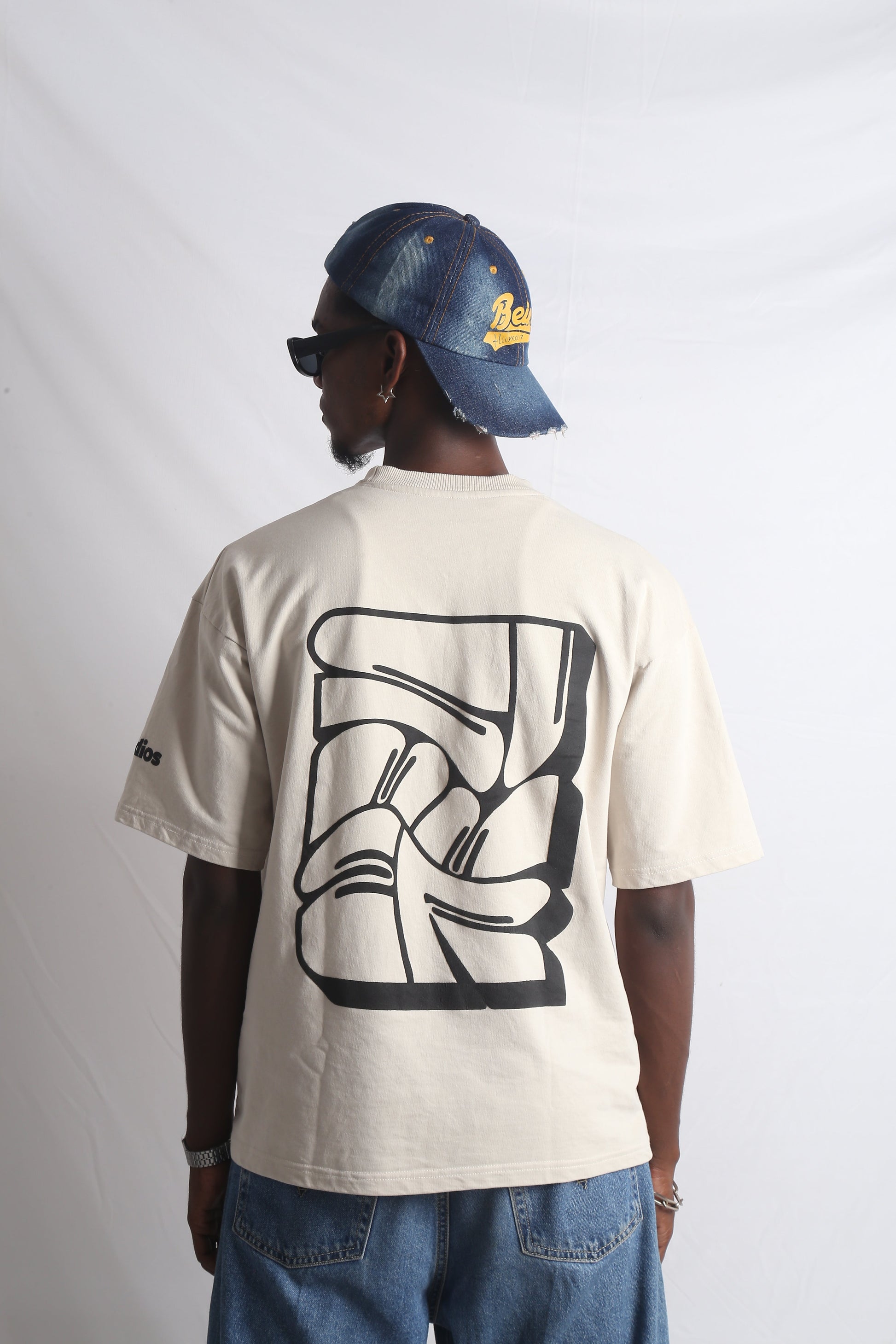 OVERSIZED CREAM PUFF PRINT T-SHIRT (UNISEX)