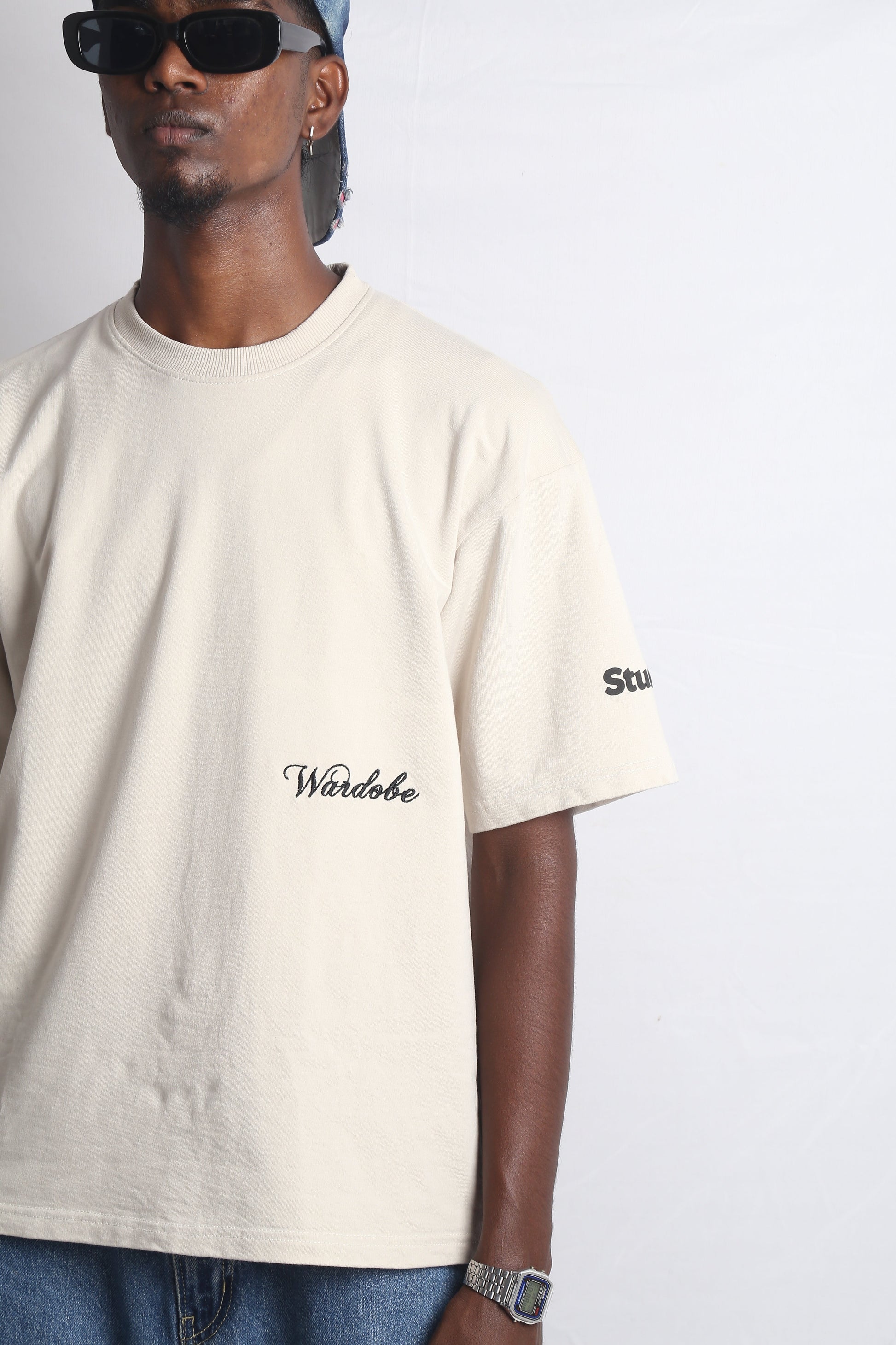 OVERSIZED CREAM PUFF PRINT T-SHIRT (UNISEX)