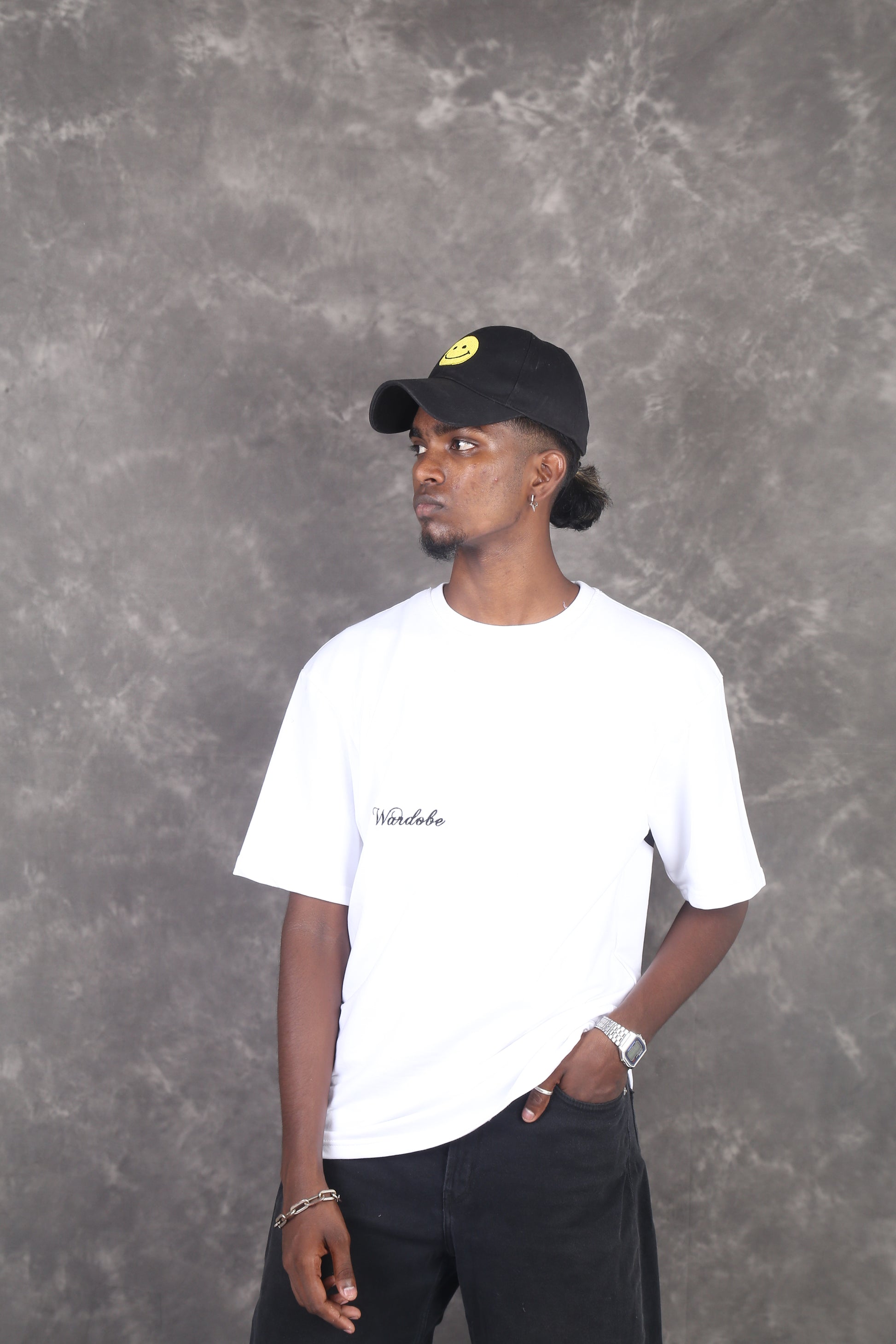 WHITE OVERSIZED T-SHIRT front side