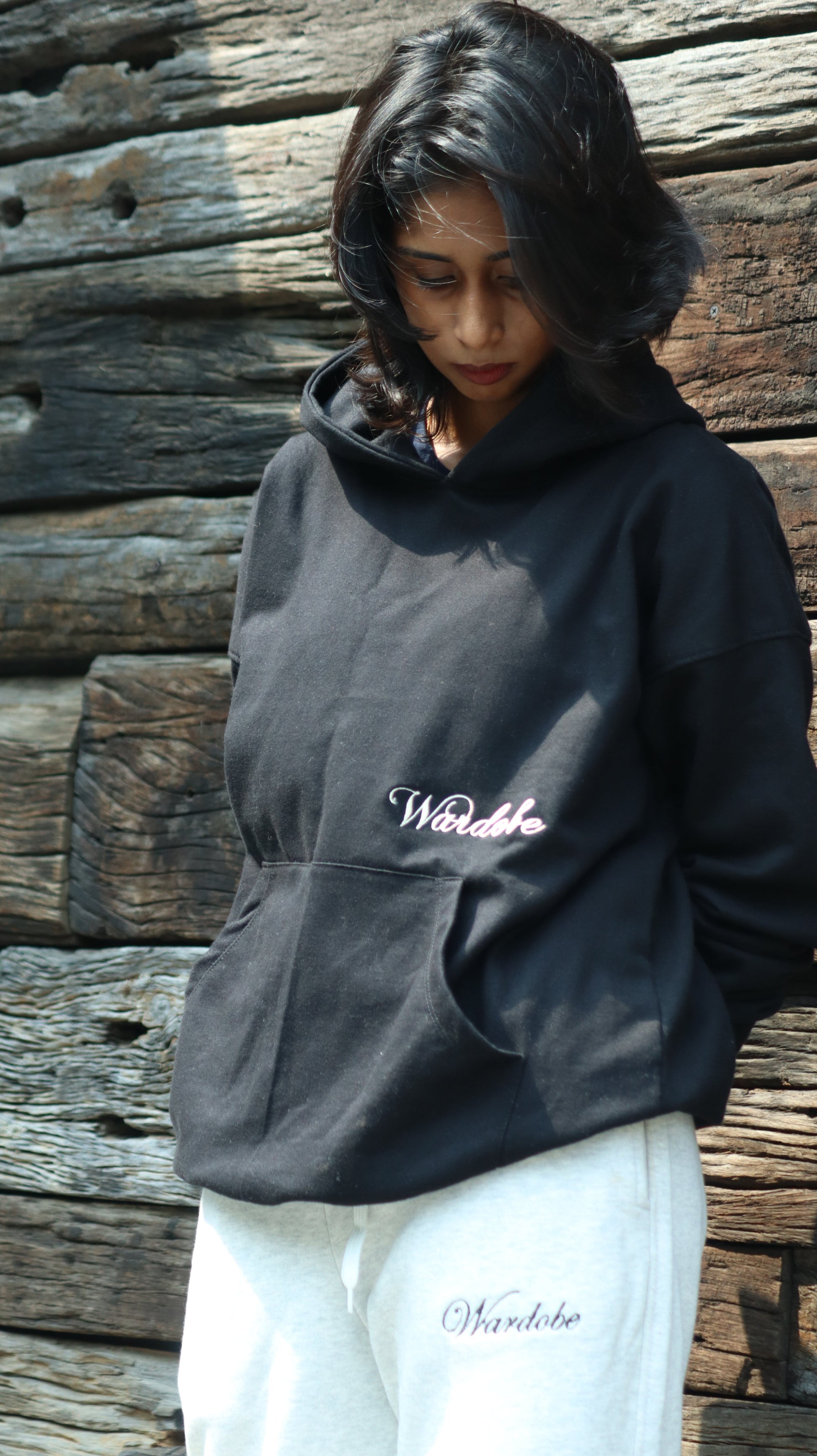 OVERSIZED IMPERIAL BLACK HOODIE (UNISEX)
