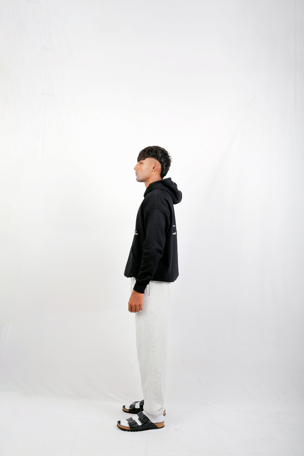 OVERSIZED IMPERIAL BLACK HOODIE (UNISEX)
