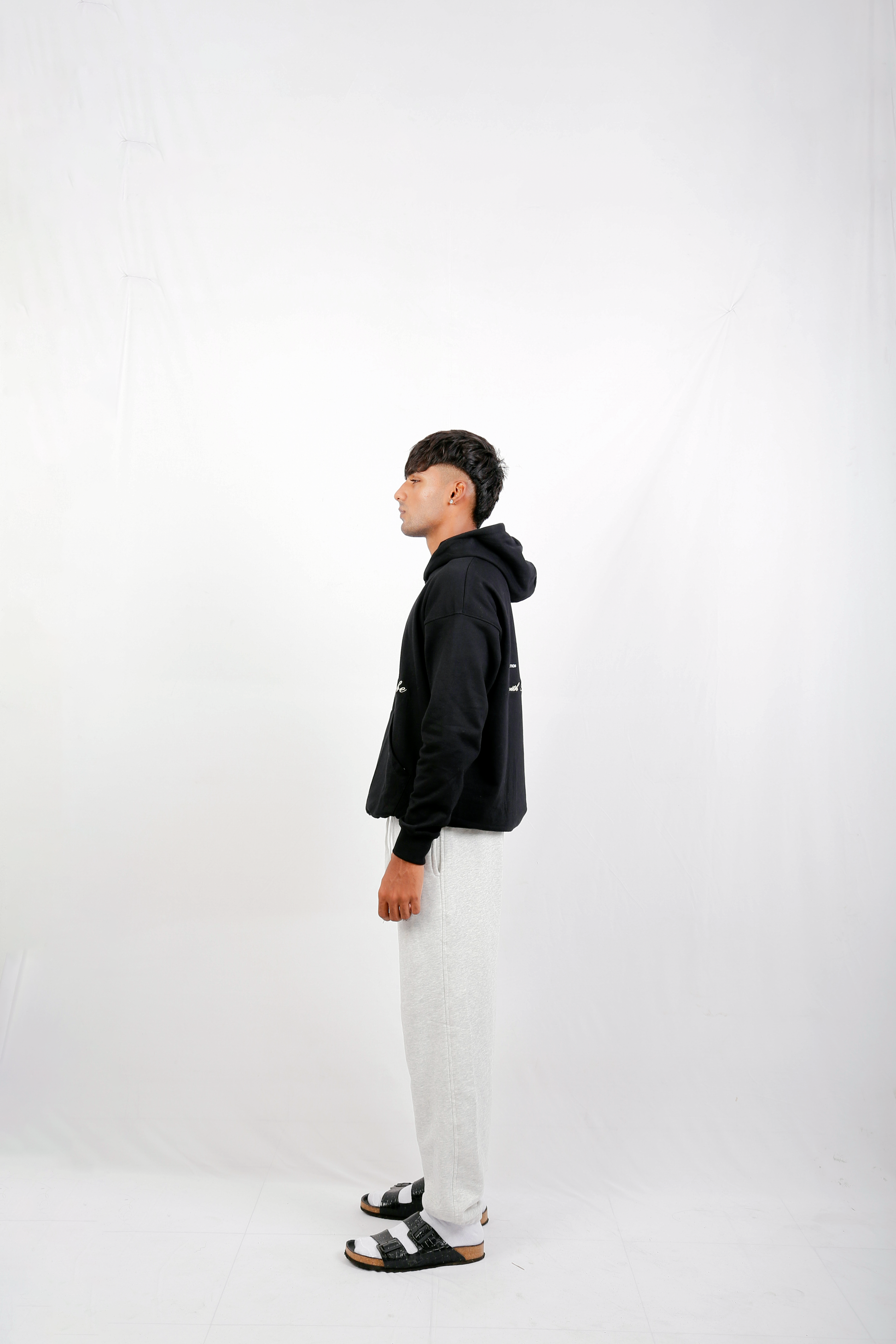 OVERSIZED IMPERIAL BLACK HOODIE (UNISEX)
