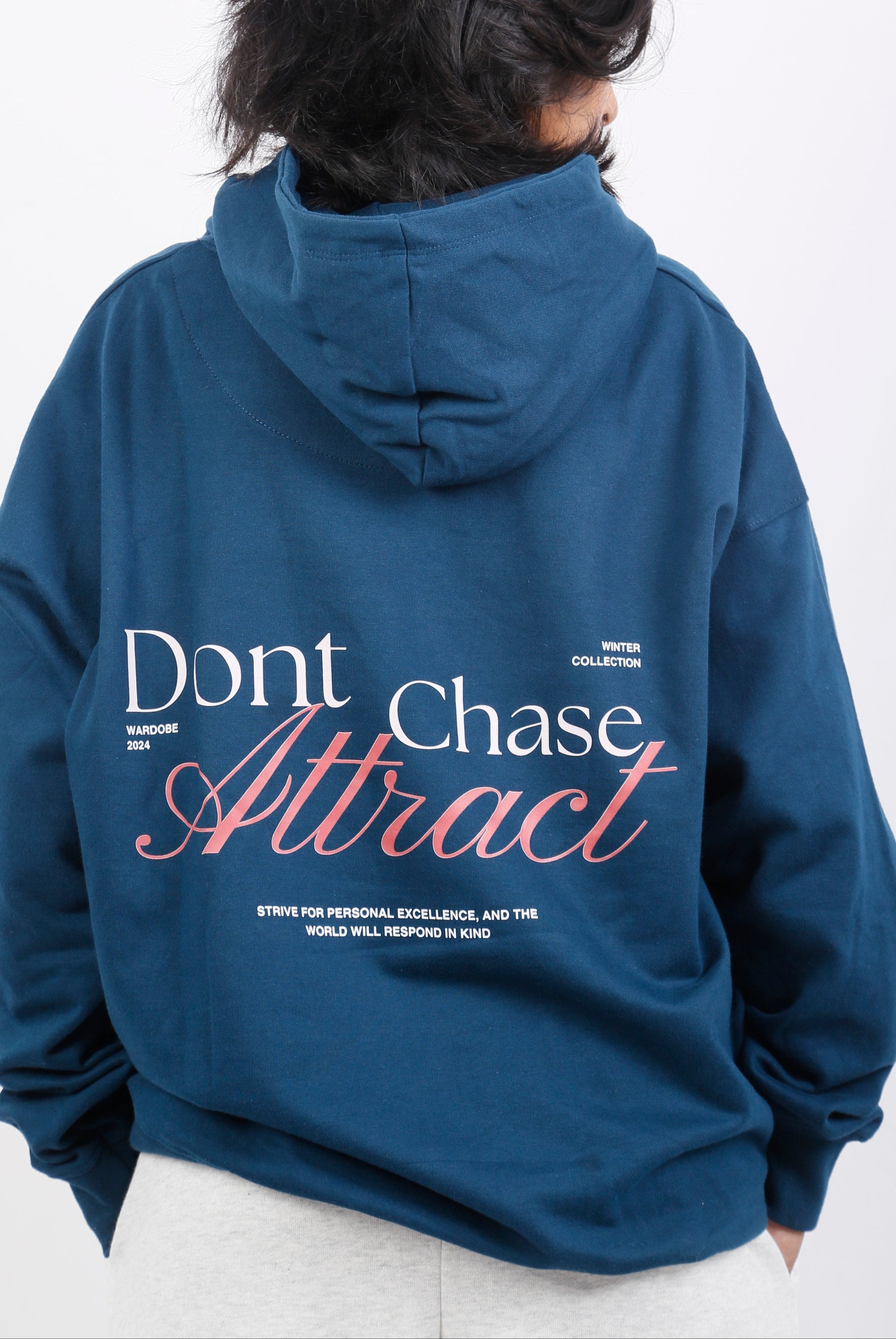 OVERSIZED MIDNIGHT BLUE HOODIE (UNISEX)