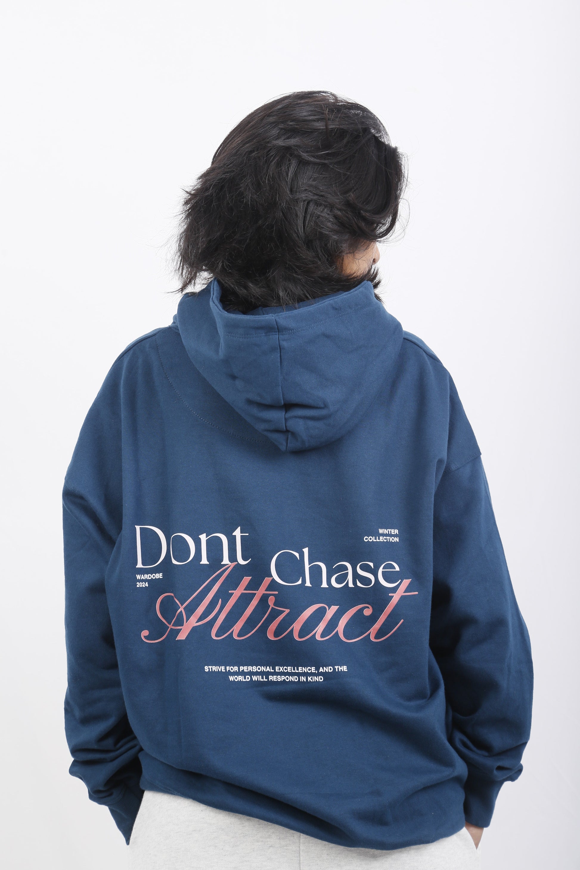 OVERSIZED MIDNIGHT BLUE HOODIE (UNISEX)