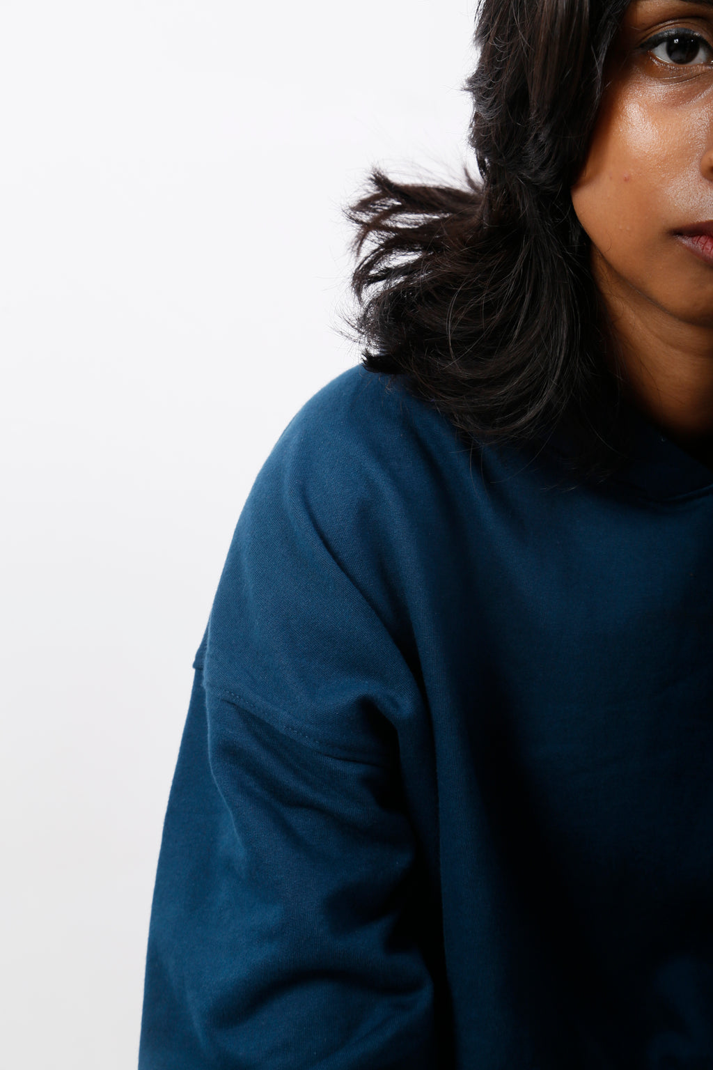 OVERSIZED MIDNIGHT BLUE HOODIE (UNISEX)