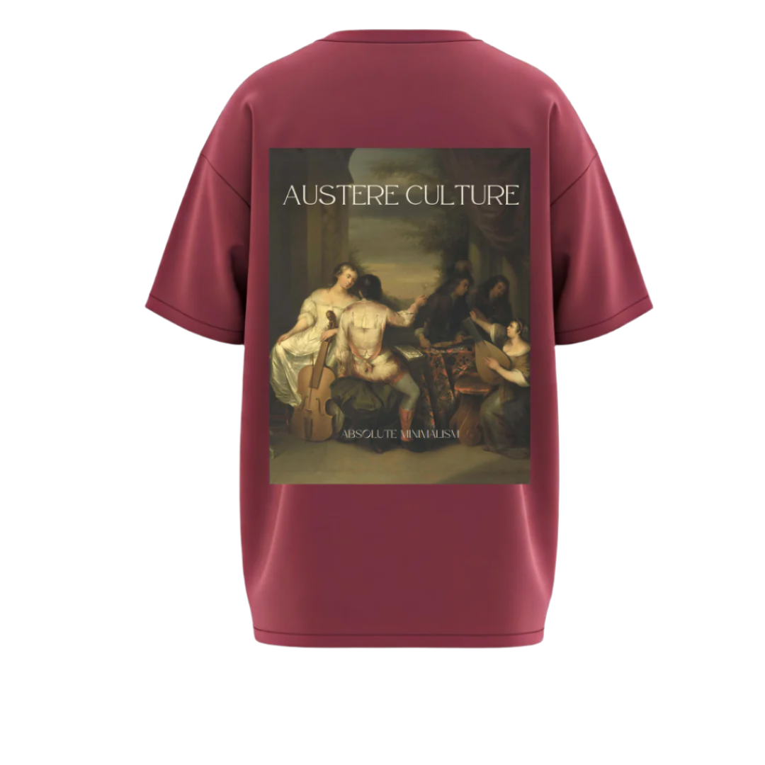 WINE PRINTED OVERSIZED T-SHIRT (UNISEX)