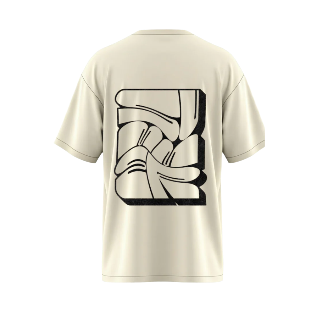 OVERSIZED CREAM PUFF PRINT T-SHIRT (UNISEX)