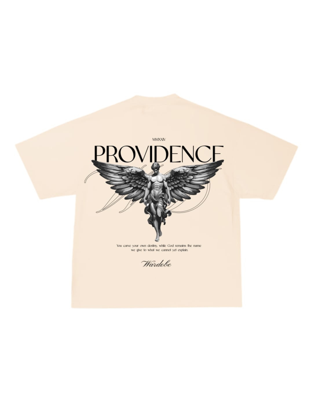 BEIGE PRINTED T-SHIRT