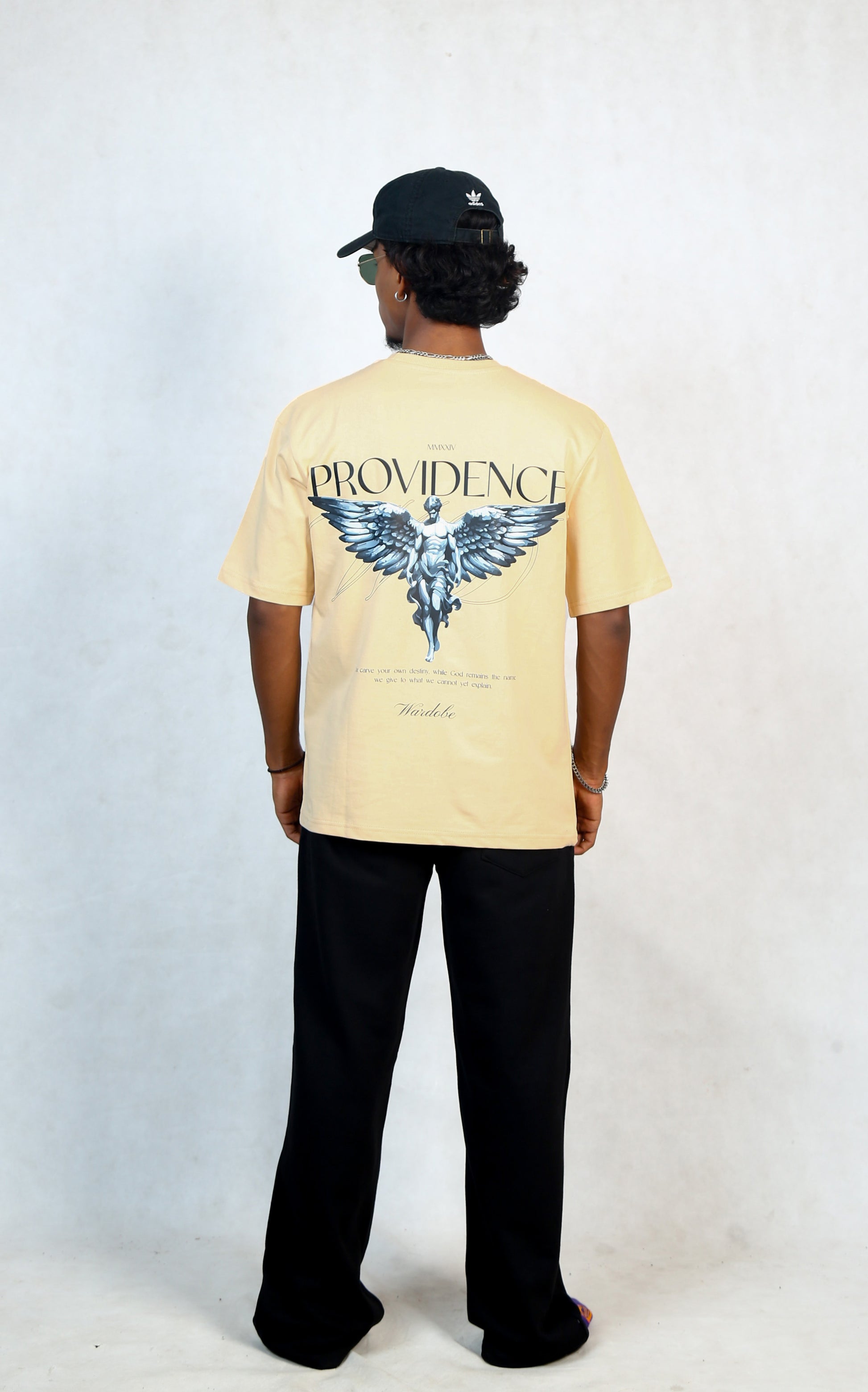 BEIGE PRINTED T-SHIRT